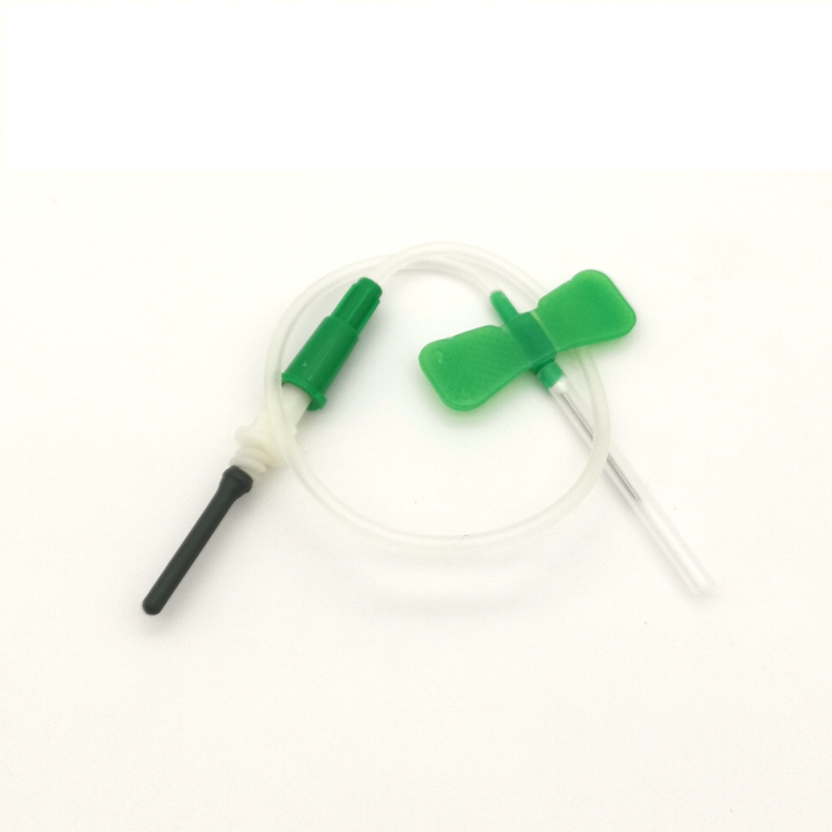 Butterfly Needle - 21G 3/4 in. x 12 in. with sliding safety shield- Box of 100