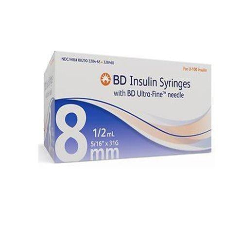 0.5 cc Ultra Fine Syringe 31 gauge - Box of 90 (BD-Embecta)