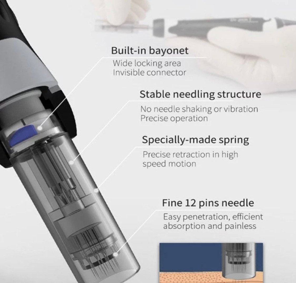 Dr. Pen A7 Microneedling Pen with 10 12-pin needles