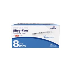 0.3 cc Ultra Fine Syringe 31 gauge with 1/2 unit markings - Box of 100 (BD-Embecta)