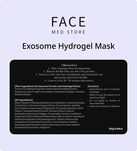 Exosome Hydrogel Mask - Pack of 10