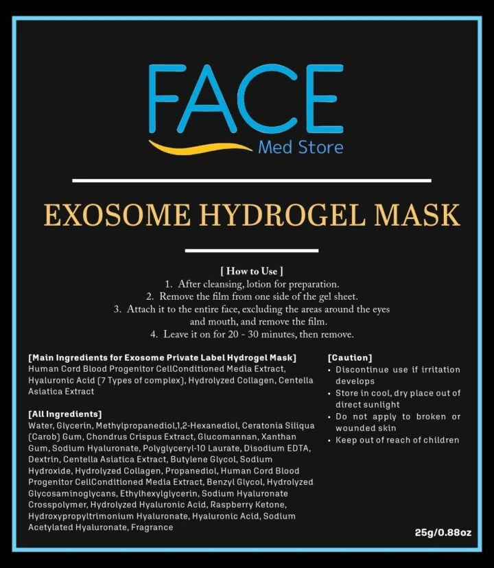 Exosome Hydrogel Mask - Pack of 10