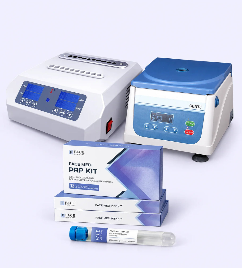 PRP & Bio-Incubator Starter Bundle: VitalitySpin CENT8 centrifuge, Plasma Bio-Incubator and Face Med PRP kits