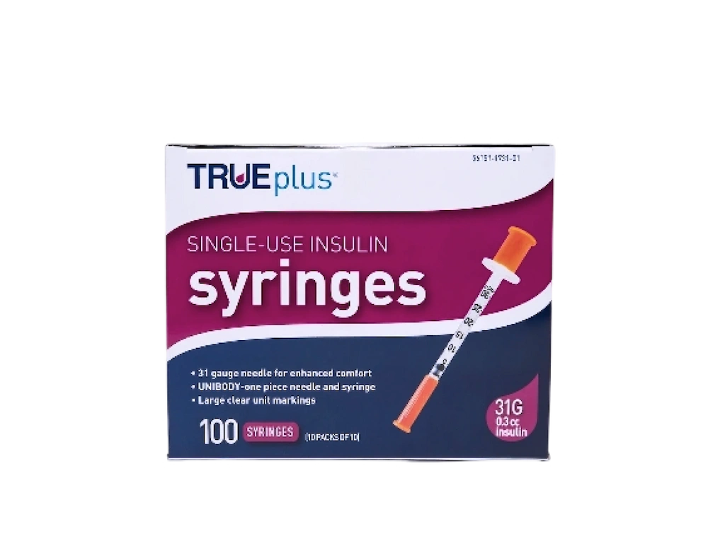 0.3 cc Ultra Fine Syringe 31 gauge - Box of 100 (True Plus)